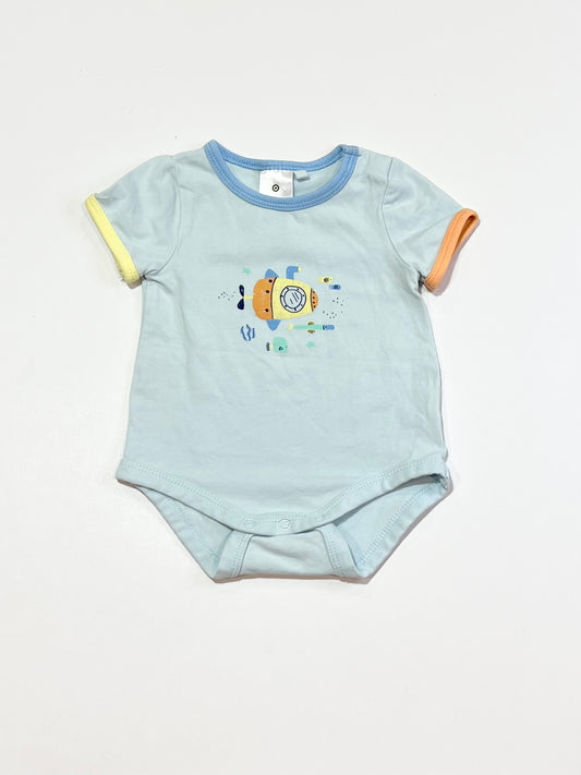 Blue submarine bodysuit - Size 000