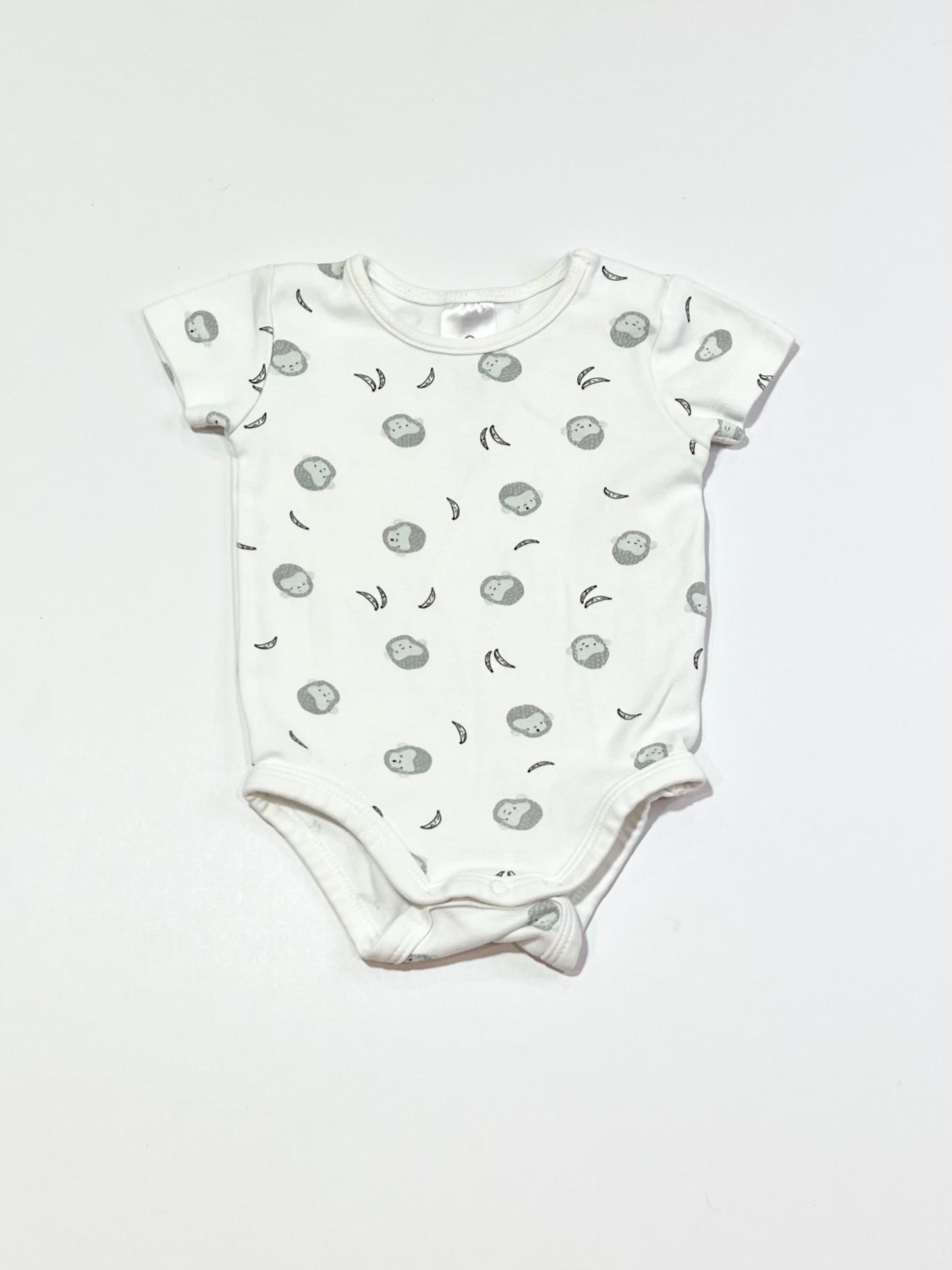 Grey monkeys bodysuit - Size 000