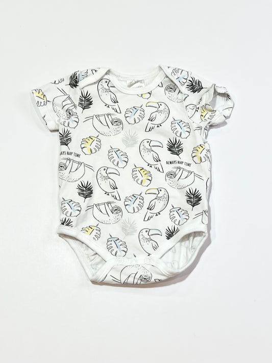 Birds and sloths bodysuit - Size 000