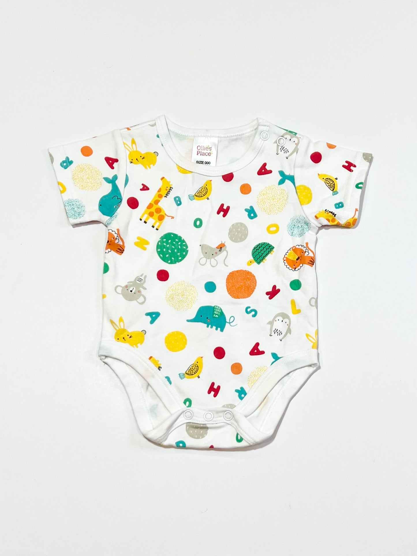 Animals bodysuit - Size 000