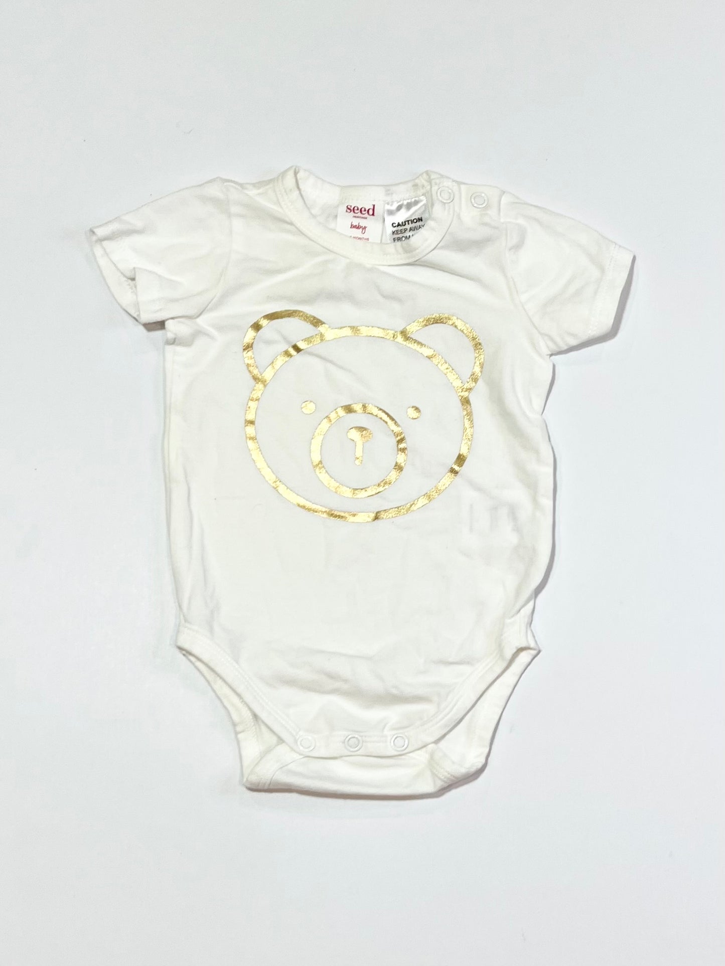 Gold bear bodysuit - Size 000