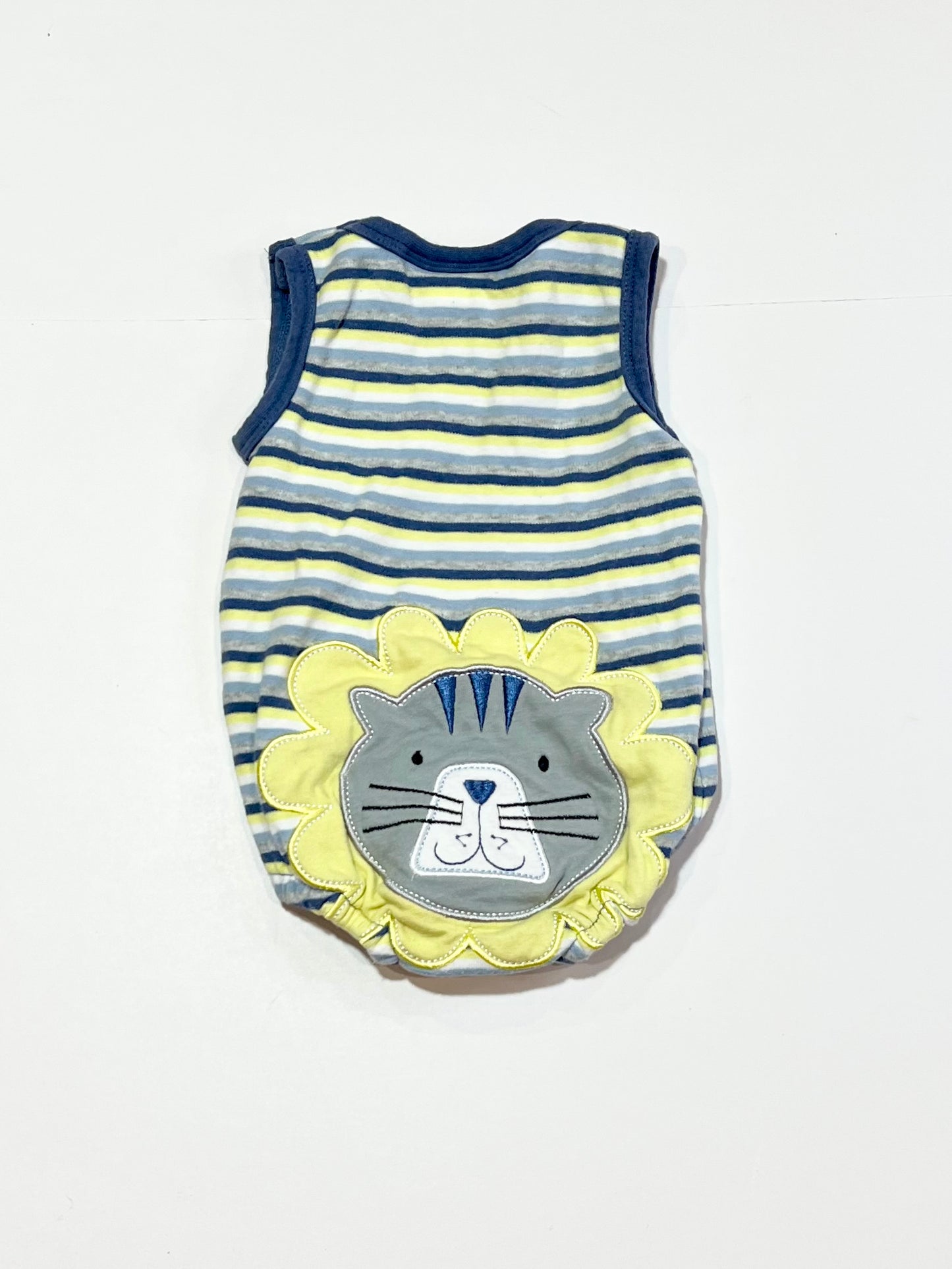 Striped lion romper - Size 000