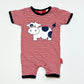 Striped cow romper - Size 000