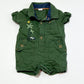 Green safari romper - Size 000