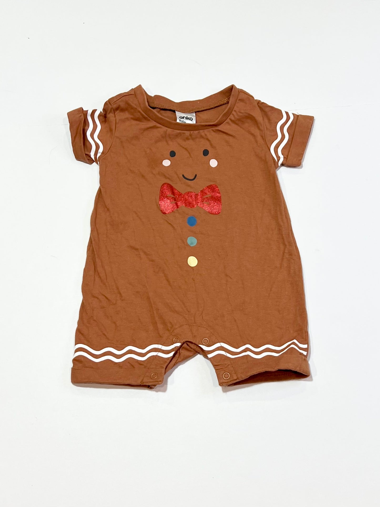 Gingerbread romper - Size 000