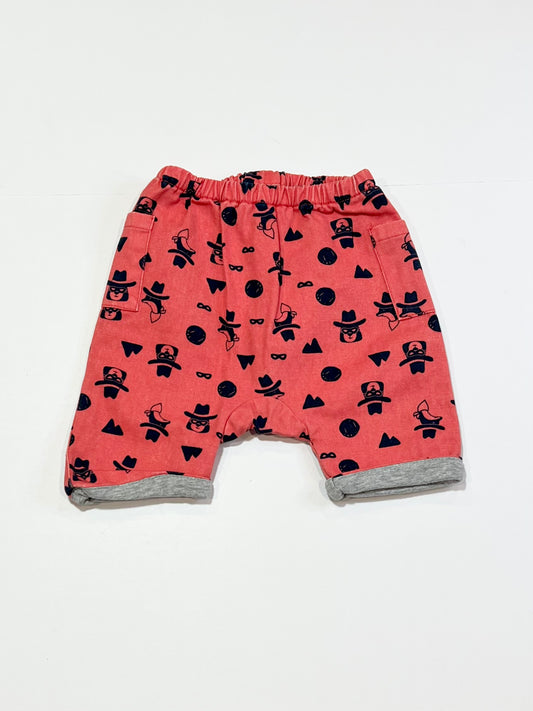 Red denim shorts - Size 00