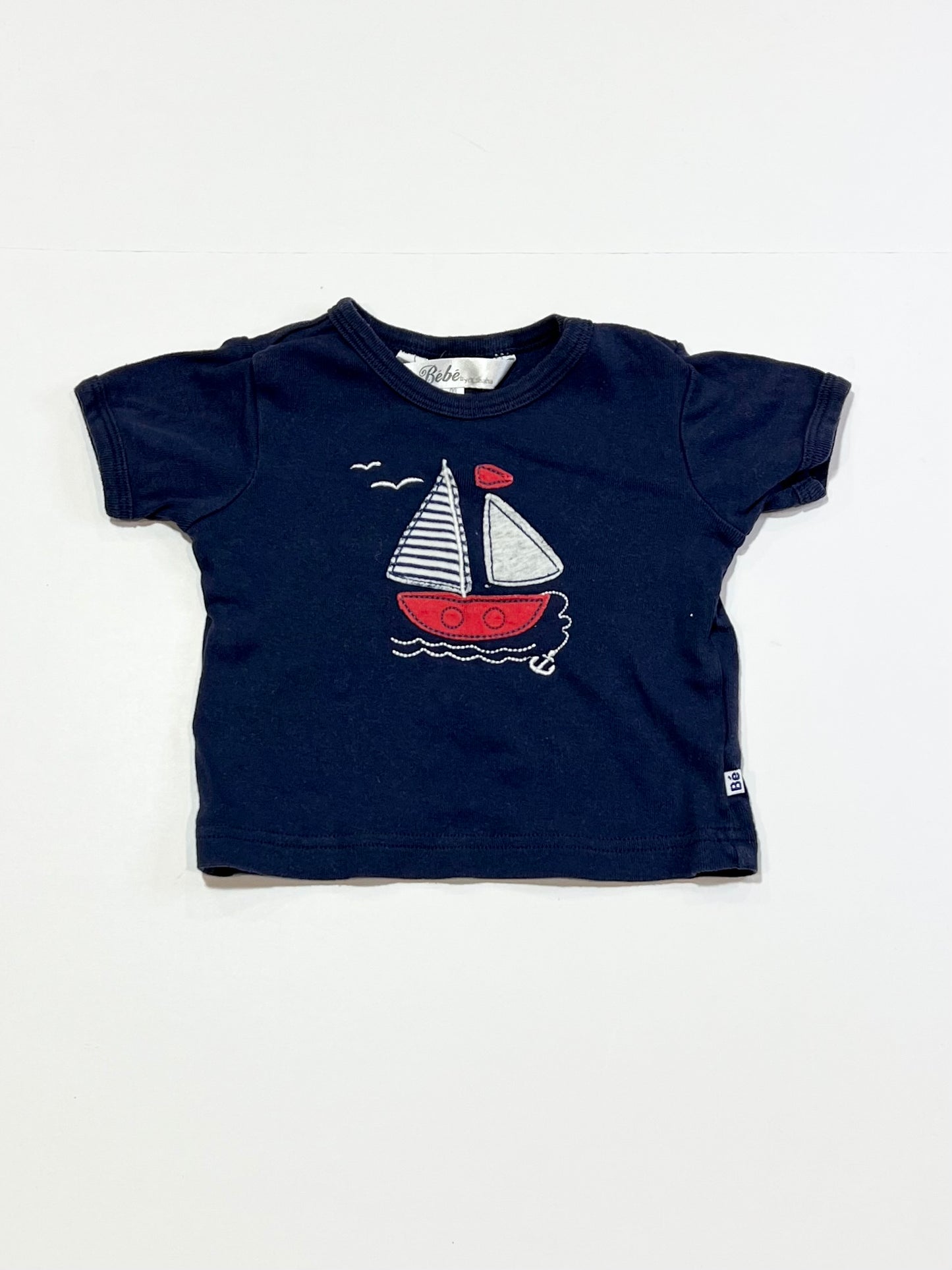 Navy sailboat tee - Size 00