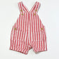 Red striped overalls - Size 00