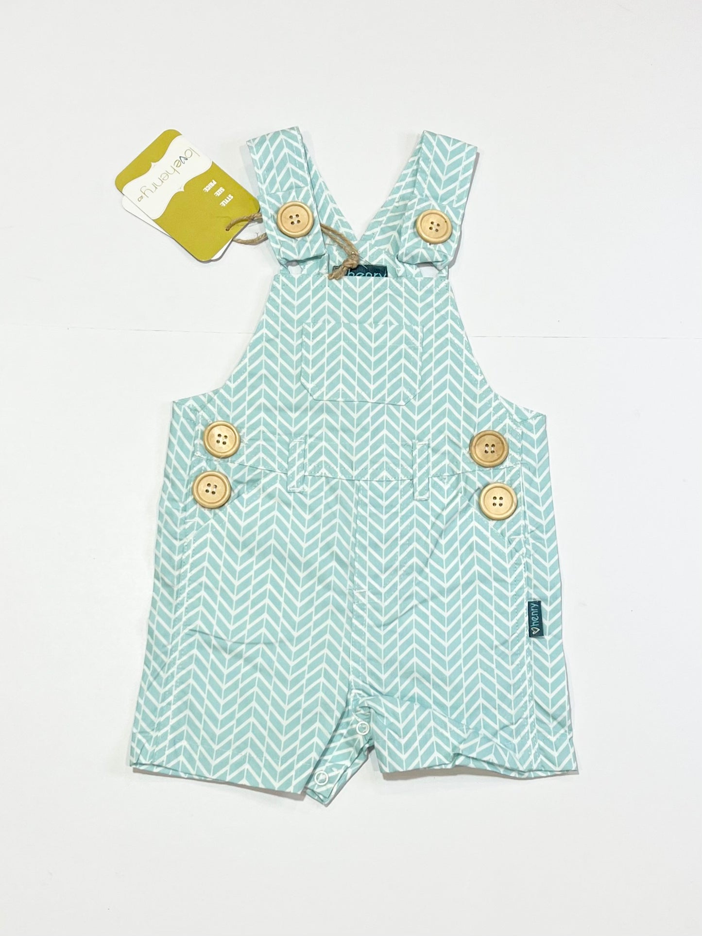 Blue patterned overalls brand new - Size 00