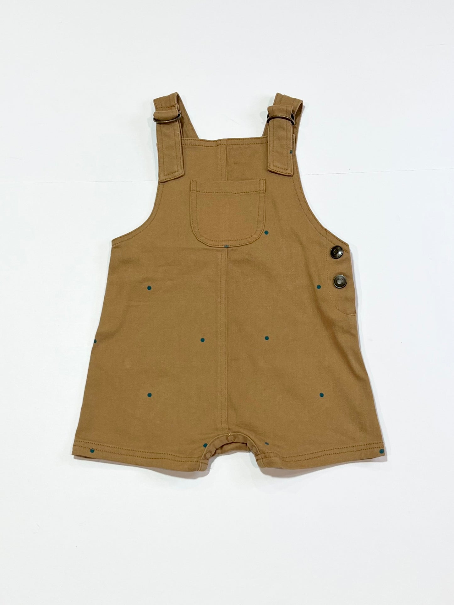 Brown spotty overalls - Size 00