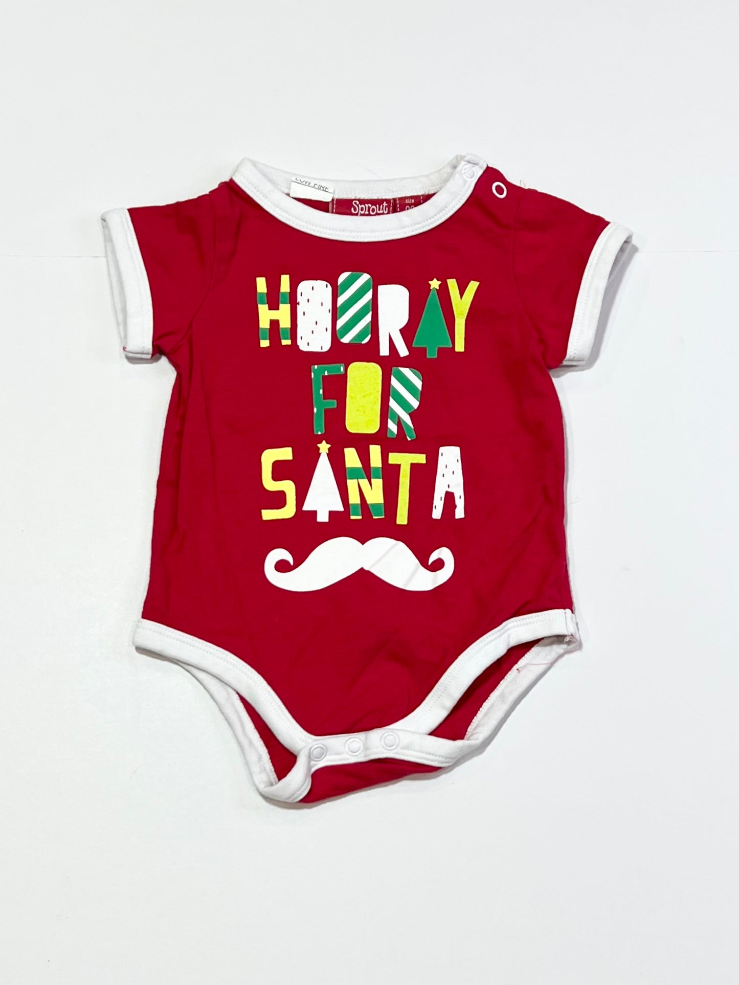 Hooray for Santa bodysuit - Size 00
