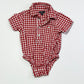 Gingham shirt bodysuit - Size 00