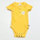Yellow ribbed bodysuit brand new - Size 00
