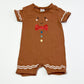 Gingerbread romper - Size 00