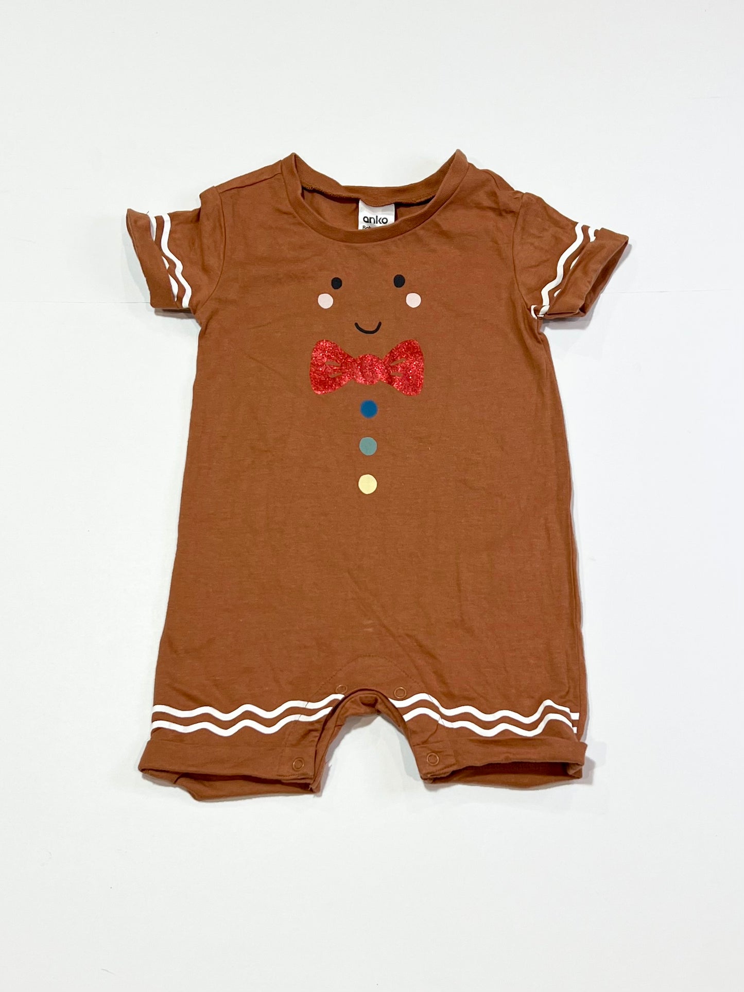 Gingerbread romper - Size 00