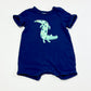 Blue croc romper - Size 00