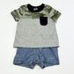 Camoflauge tee romper - Size 00