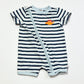 Striped zip romper - Size 00