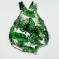 Green leafy romper - Size 00