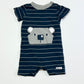 Striped koala romper - Size 00