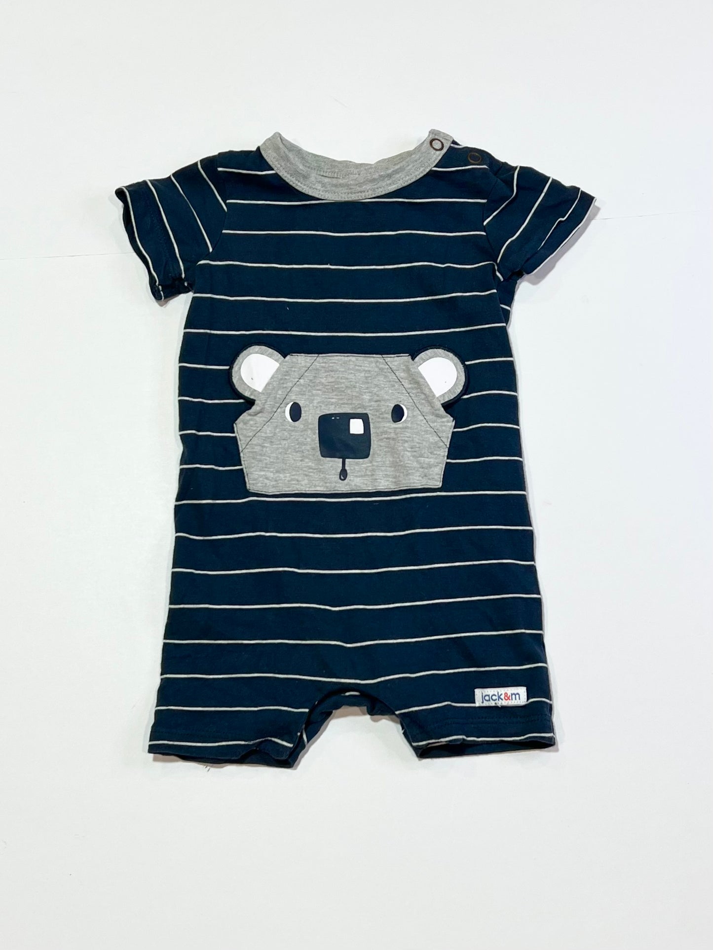 Striped koala romper - Size 00