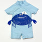 Blue crab swim suit - Size 0