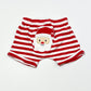 Striped Santa shorts - Size 0