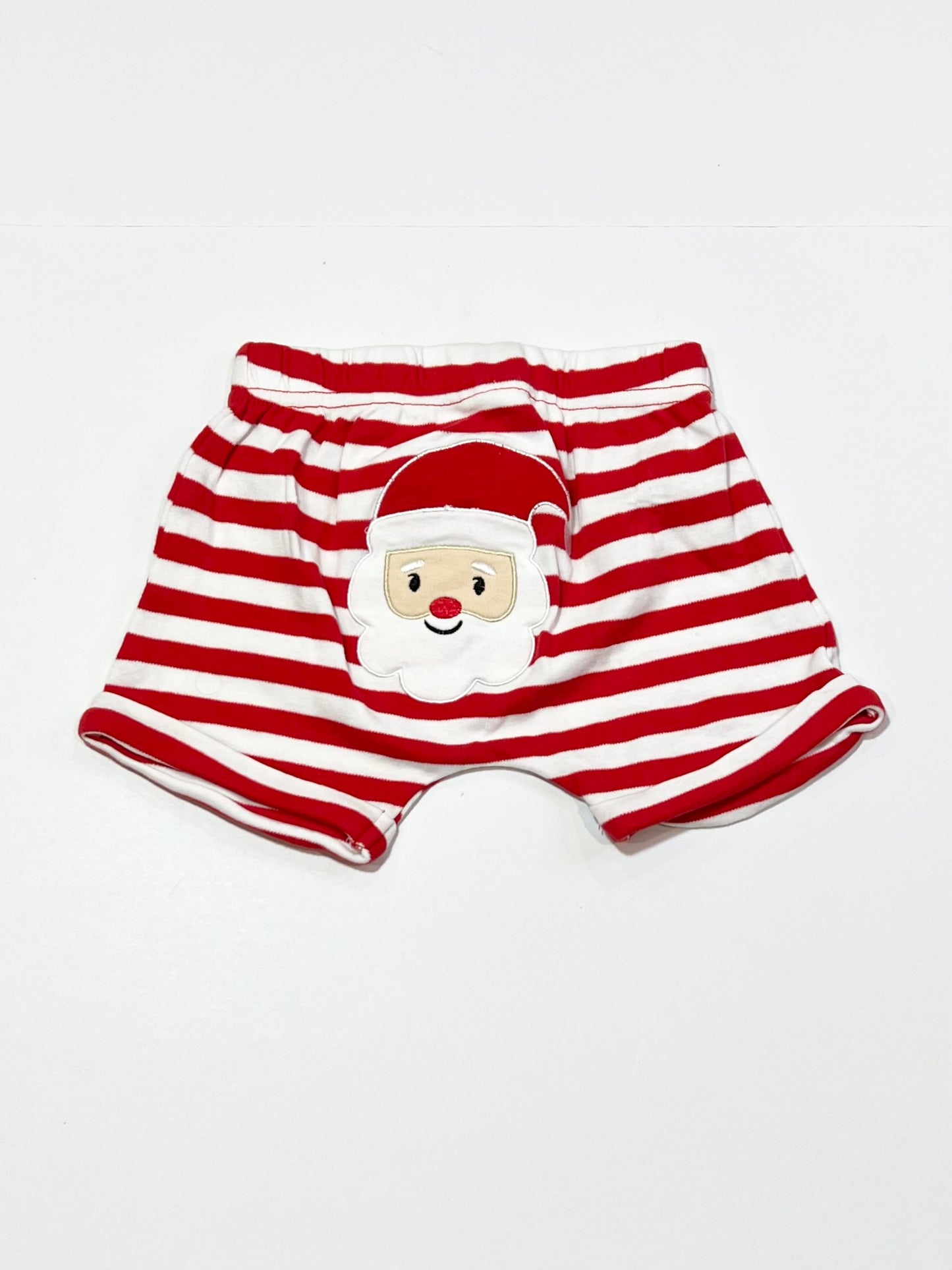 Striped Santa shorts - Size 0
