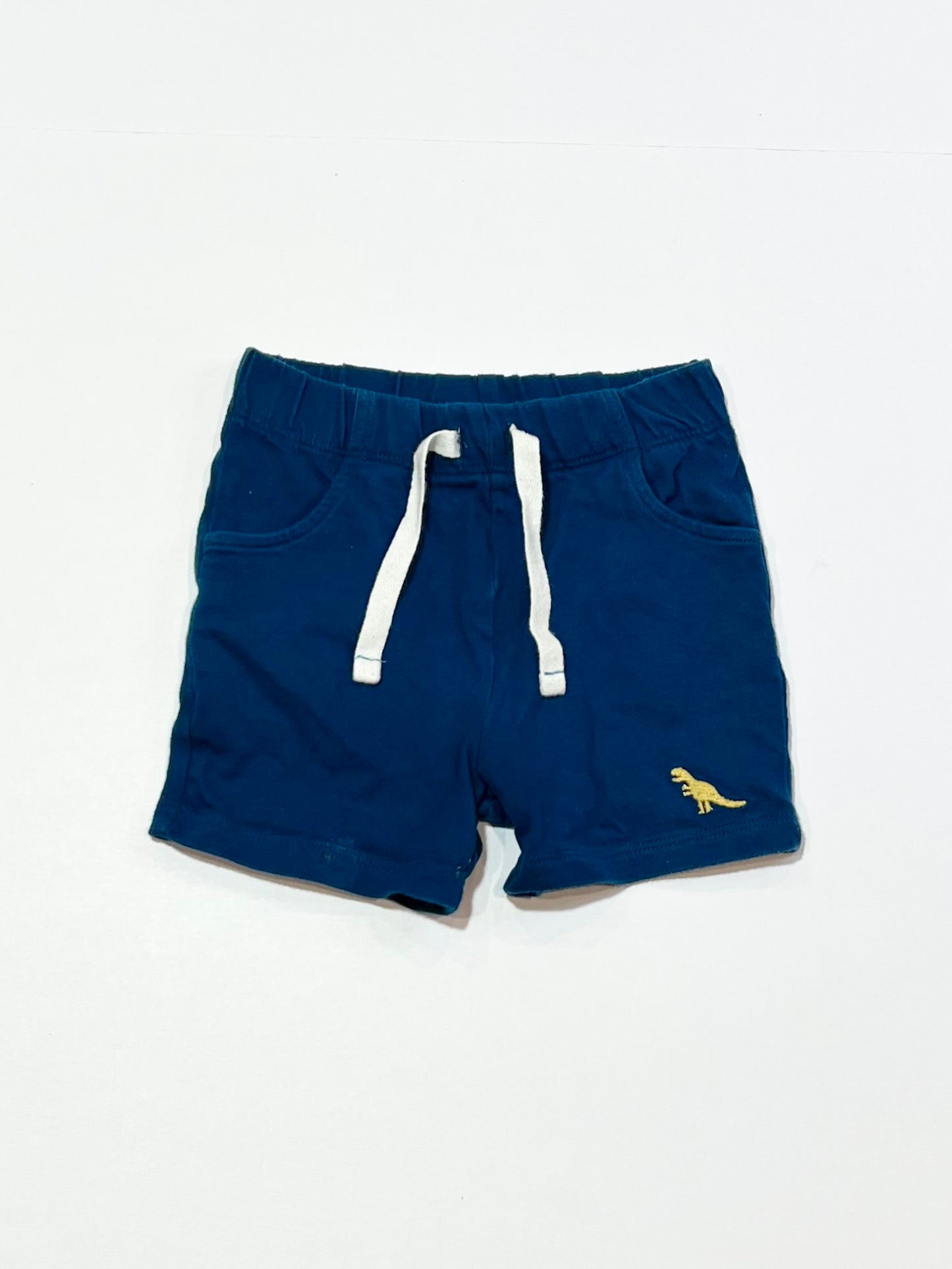Blue dinosaur shorts - Size 6-9 months