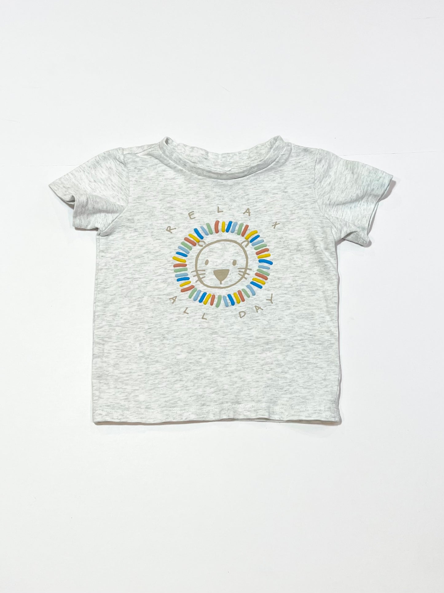 Grey lion tee - Size 0