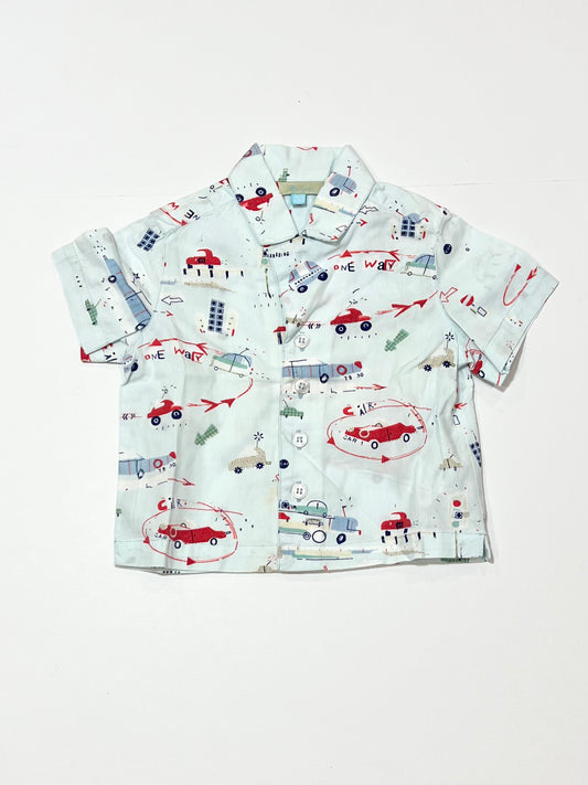 Blue cars shirt - Size 0