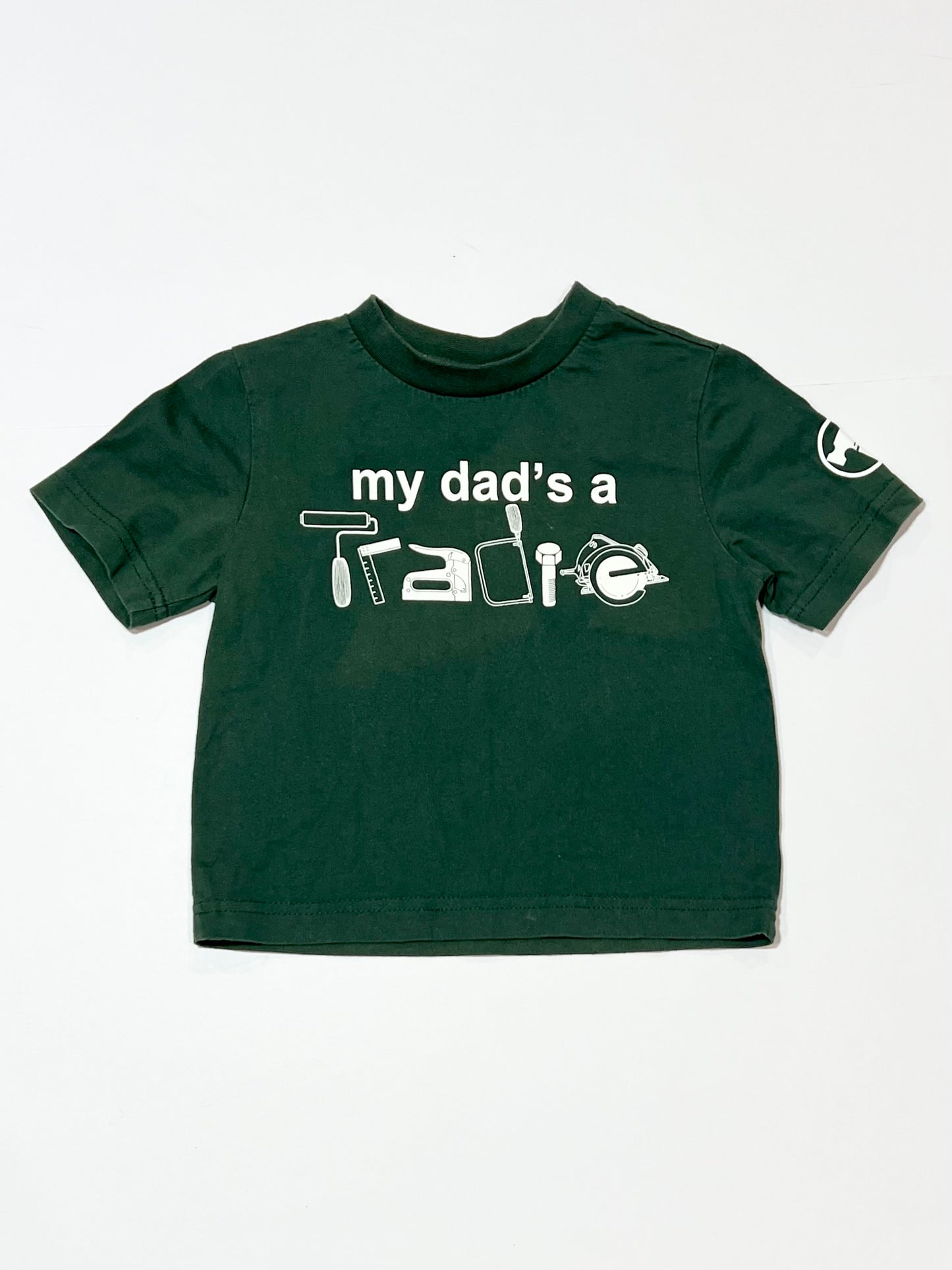 Green tradie tee - Size 0