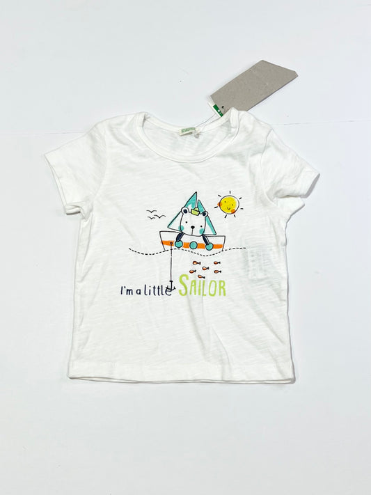 Little sailor tee brand new - Size 6-9 months