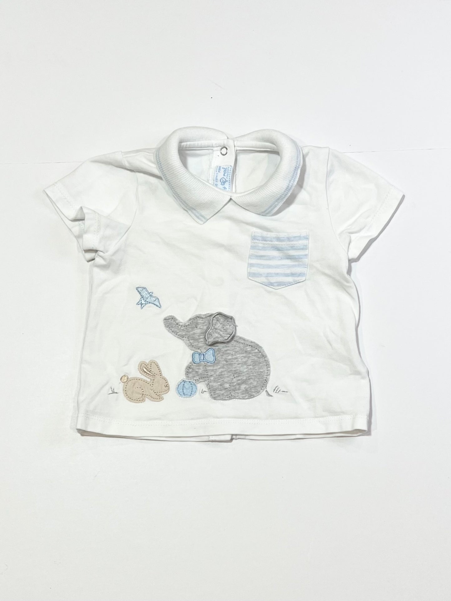 Elephant and bunny tee - Size 6-9 months
