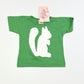 Green squirrel tee brand new - Size 0