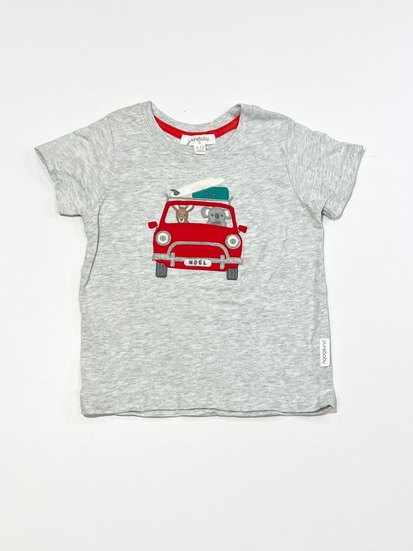 Aussie animals car tee - Size 0