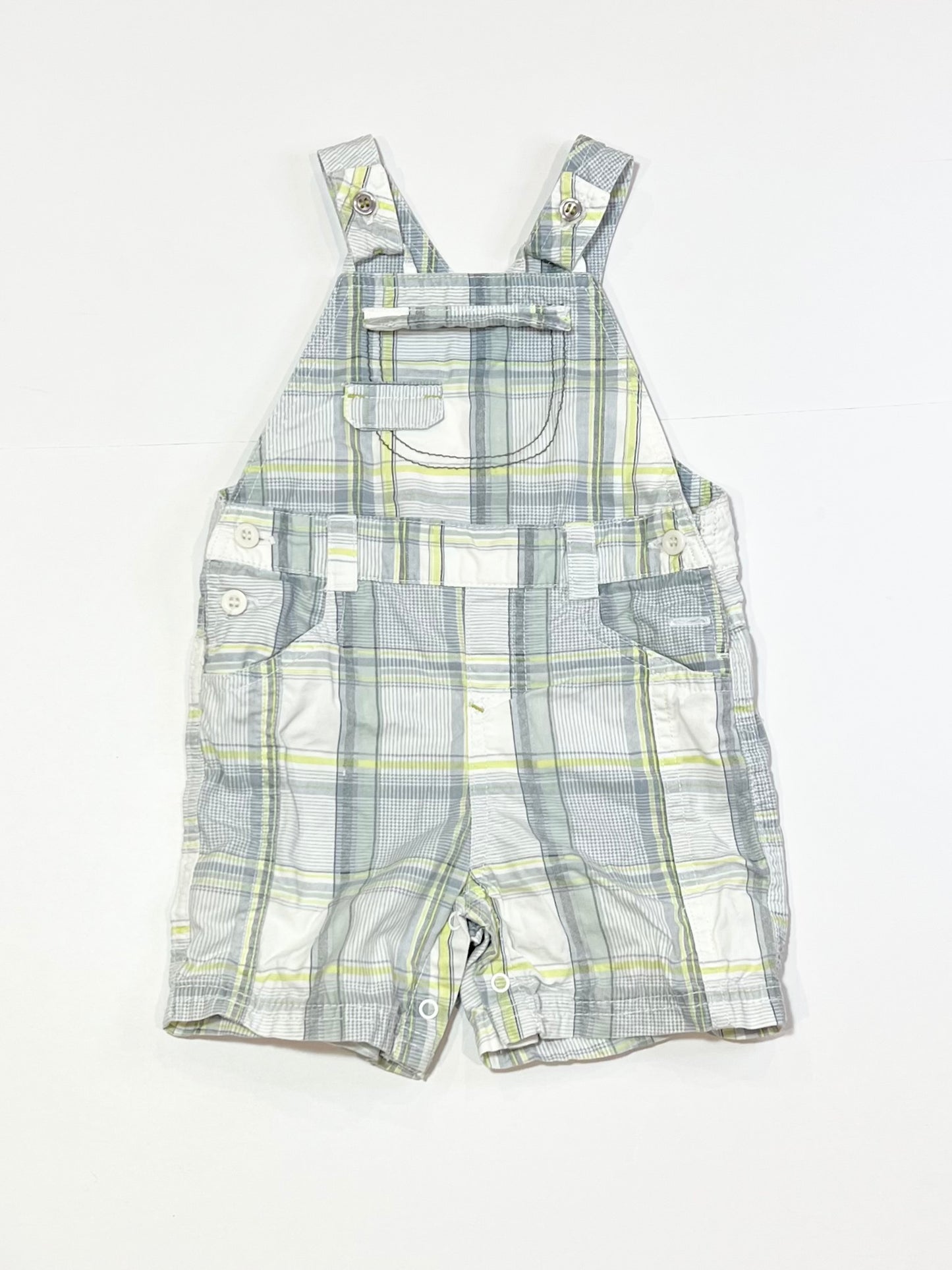 Checkered overalls - Size 6-9 months