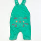 Green tiger overalls - Size 9-12 months