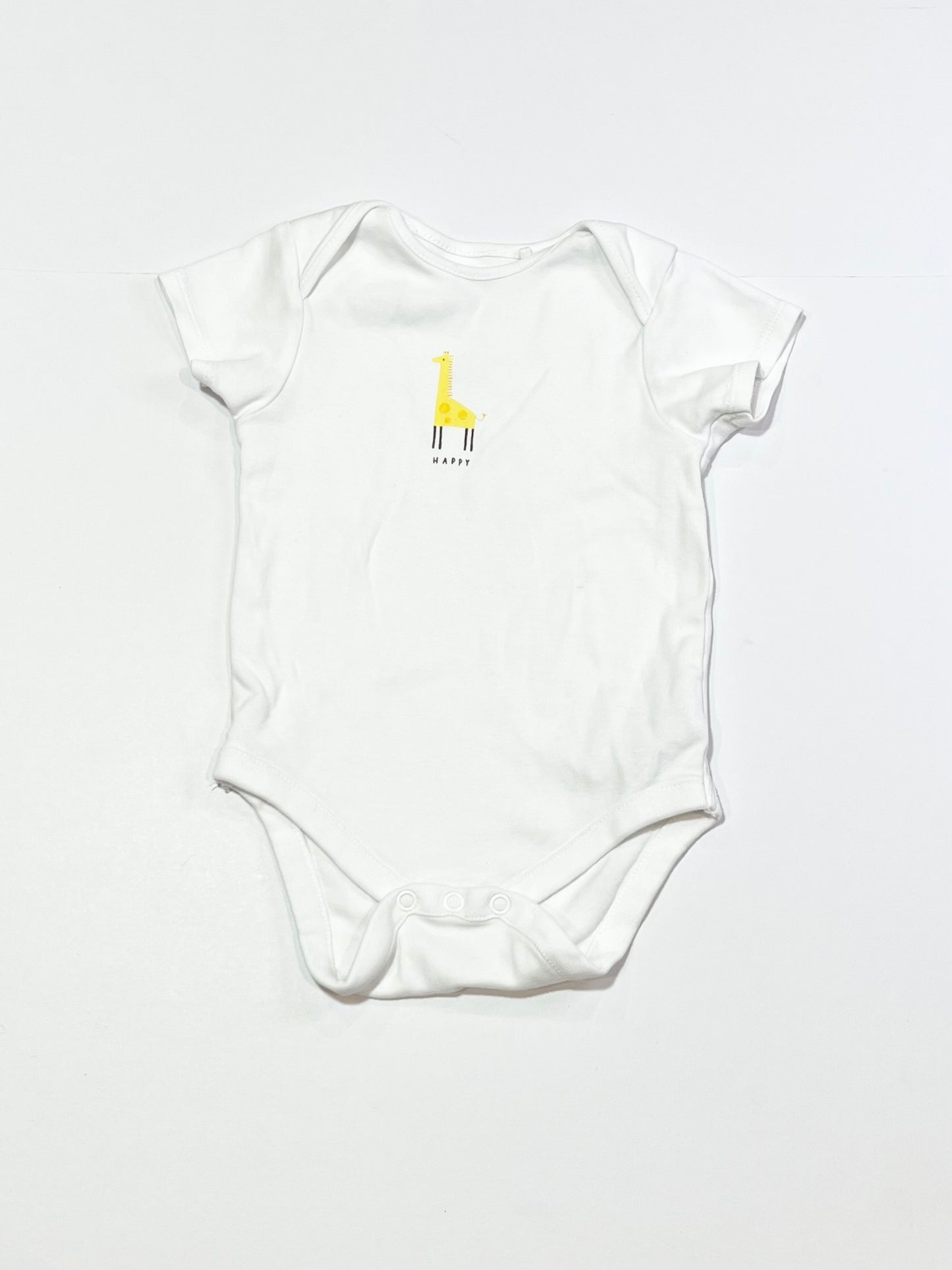 Happy giraffe bodysuit - Size 6-9 months