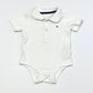 White polo bodysuit - Size 6-9 months