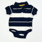 Striped polo bodysuit - Size 6-9 months
