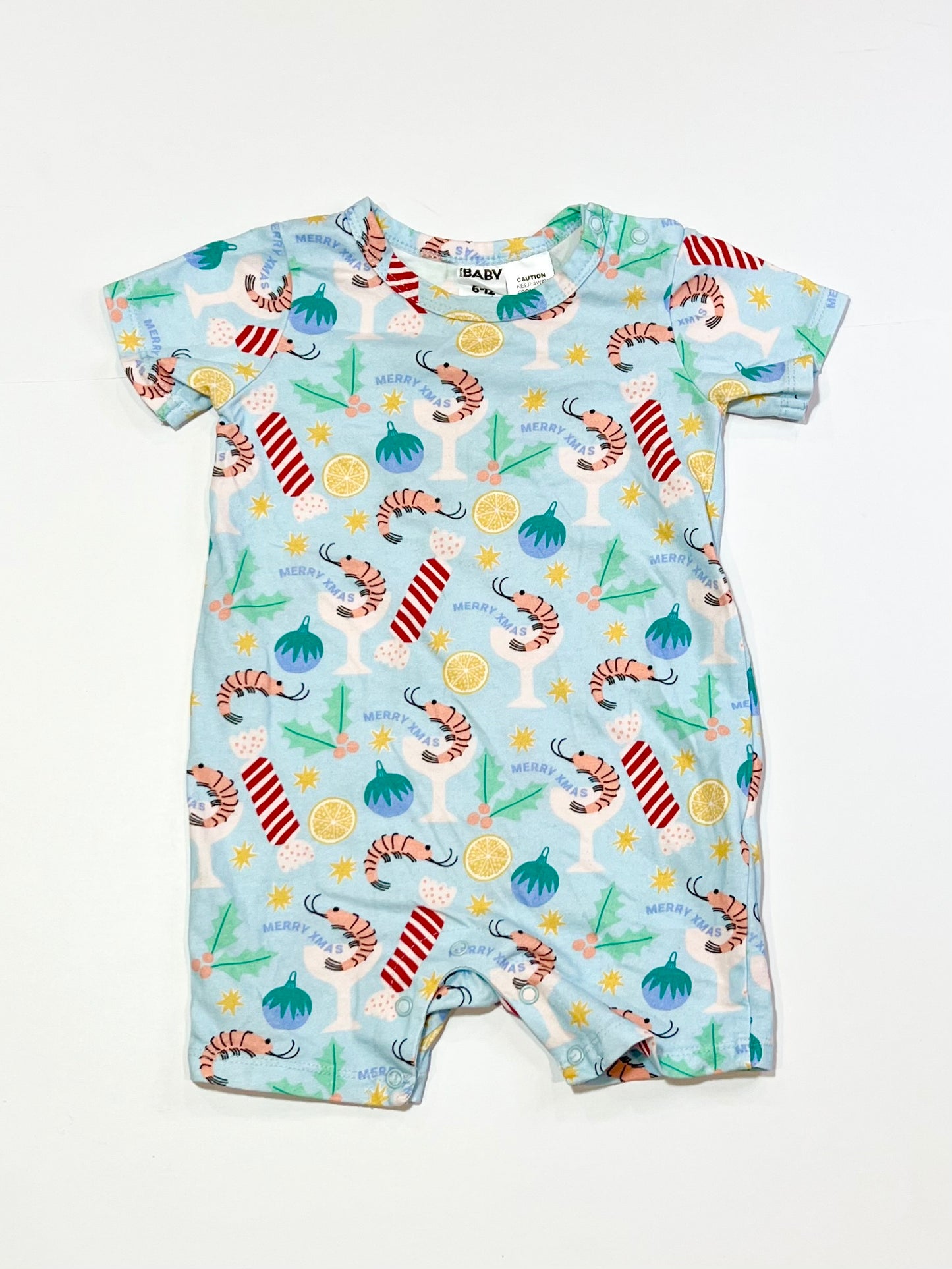 Prawn cocktail romper - Size 0