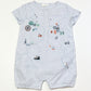 Embroidered romper - Size 9-12 months