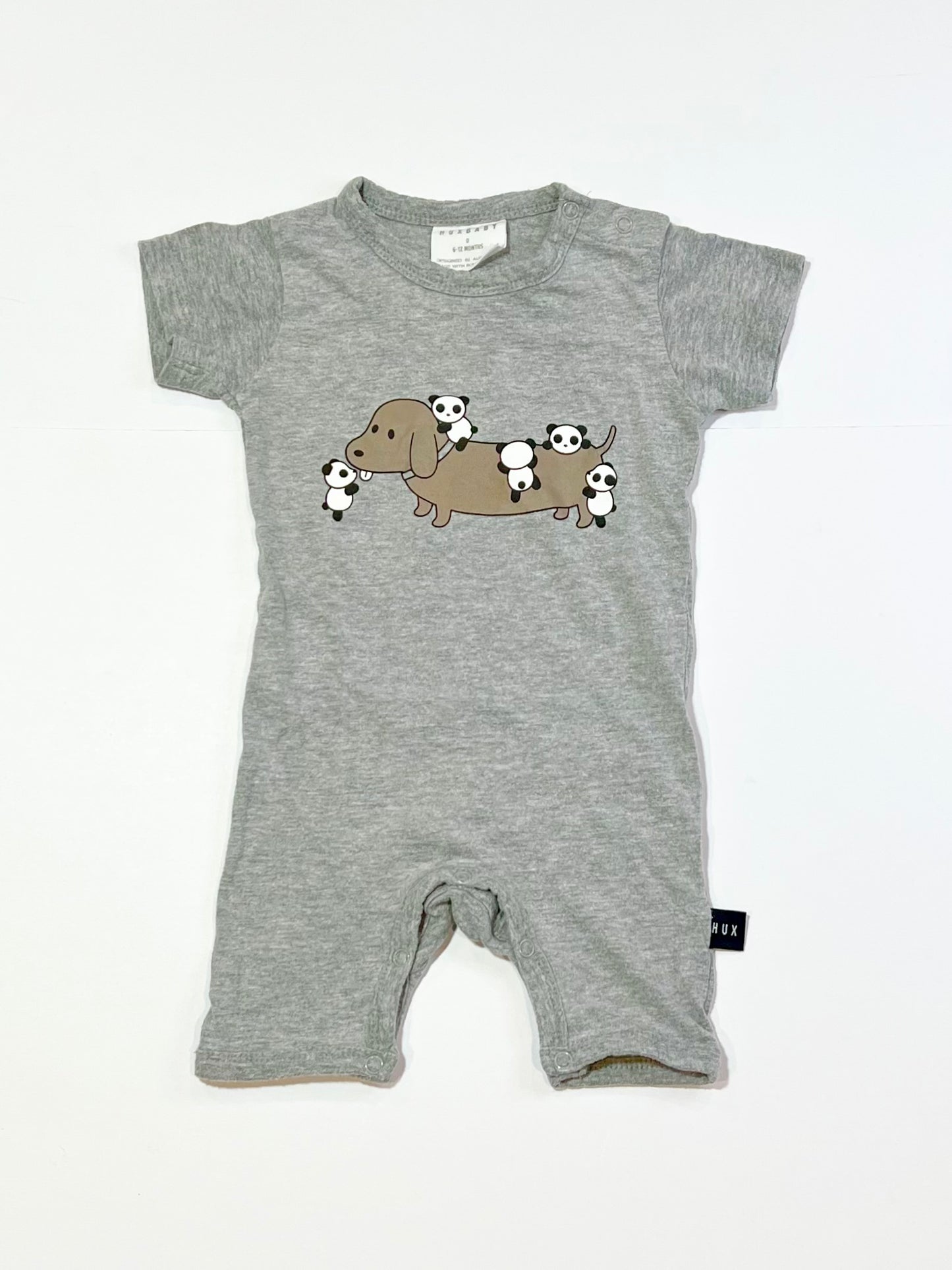 Grey puppy romper - Size 0