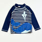 Striped whale rashie - Size 1