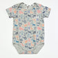 Grey animals bodysuit - Size 1