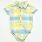 Checkered shirt bodysuit - Size 1