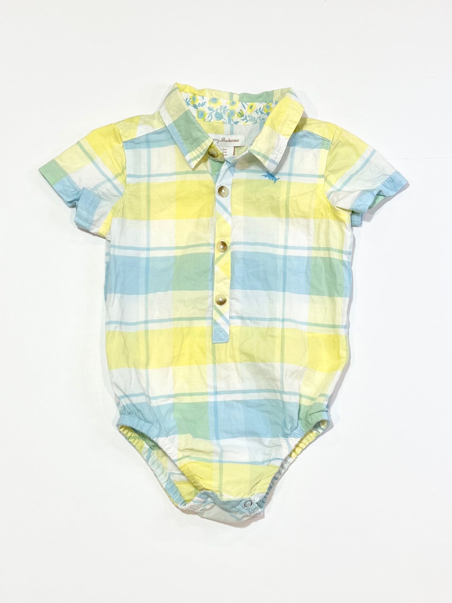 Checkered shirt bodysuit - Size 1