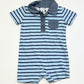 Blue striped romper - Size 1