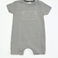 Grey ribbed romper - Size 1